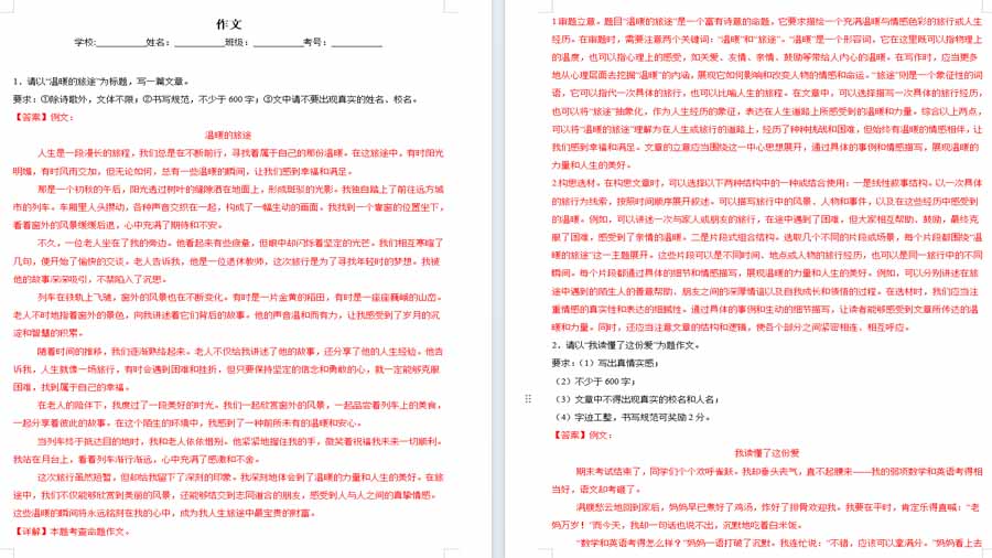 作文-2024年中考语文考前查缺补漏试题（哈尔滨专用）（解析版）