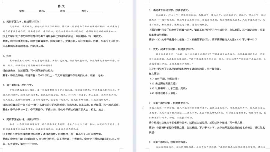作文-2024年中考语文考前查缺补漏试题（徐州专用）（原卷版）