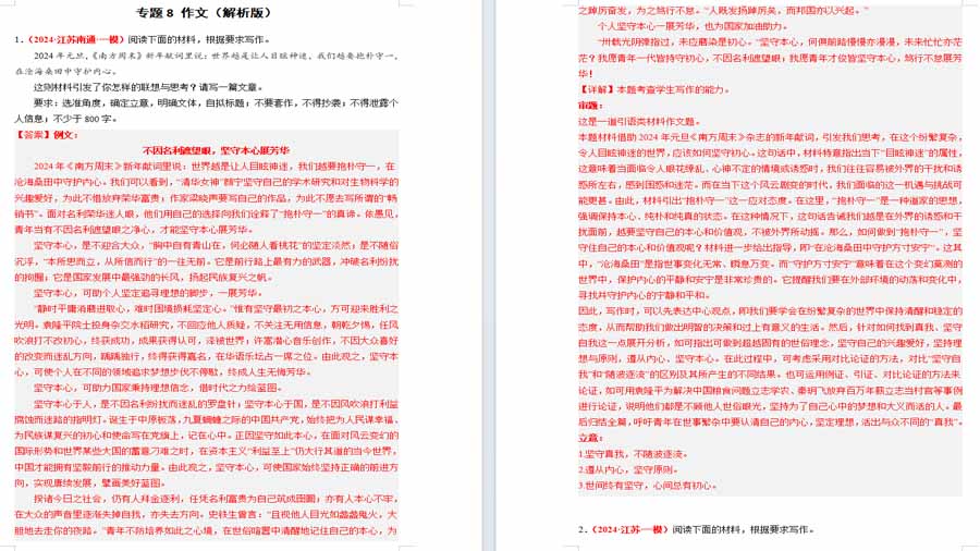 作文-备战2025年高考语文试卷（解析版）
