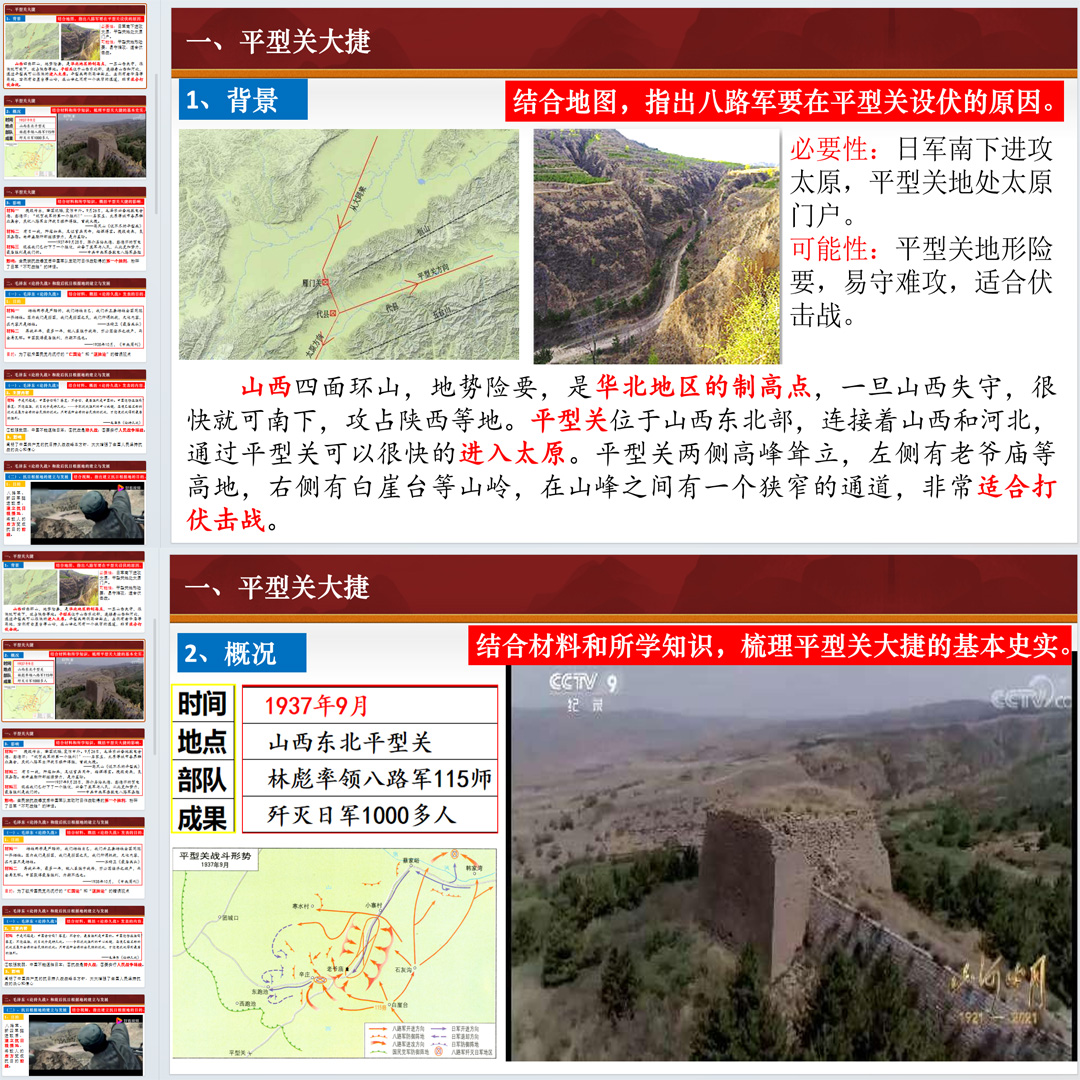 《敌后战场的抗战》PPT课件公开课初中八年级上册历史第21课
