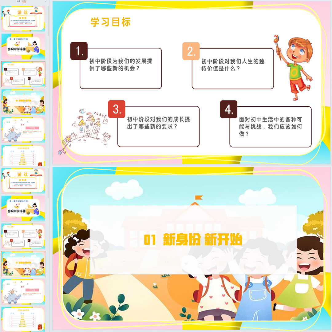 《奏响中学序曲》PPT课件11套初中七年级上册道法第一课第1节